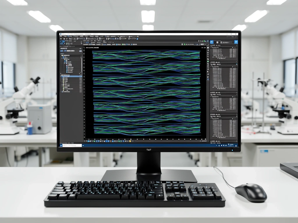 Precision data analysis workstation in our Fuji laboratory